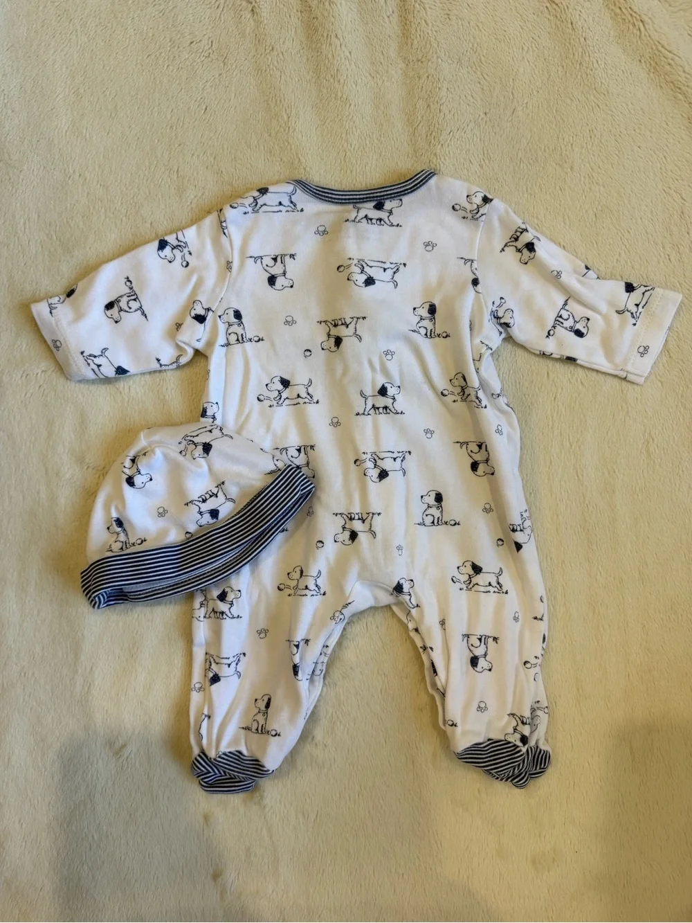 Little Me Newborn One Piece and Hat